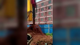 Perforadora hidráulica portátil rotatoria diesel de la plataforma de perforación de la ingeniería de la plataforma de perforación de pila 153kw