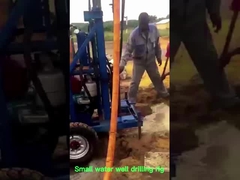 Rig de perforación de pozos de agua con profundidad de 100 m Rig de perforación de pozos de agua portátil