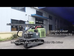 Equipo de conducción de pilas Tornos de tierra Conducción de pilas Máquina de rastreo Conducción de pilas hidráulica solar