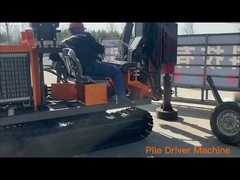 Máquina de conducción de pilas de barandilla de protección conductor de pilas estático hidráulico vibración equipo de perforación de pilas de martillo