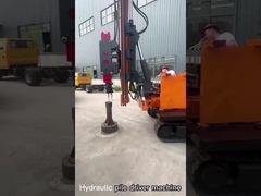 Equipo de conducción de pila hidráulica de pila solar Máquina portátil de conducción de pila de tornillo