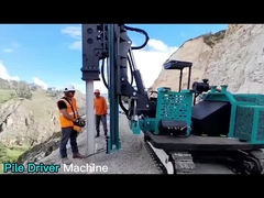 Máquina de empuje de pilas 360 grados Hoyo hidráulico Máquina de empuje de pilas solar