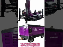 Equipo de perforación de pozos de agua portátiles, equipos de perforación de agua profunda, máquina hidráulica de perforación de agua