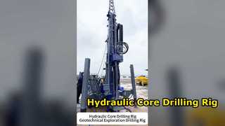 Plataforma de perforación hidráulica de base de la perforadora de la exploración de la profundidad de la plataforma de perforación de base del diamante los 500m