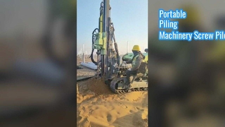 Conductor de pila estático hidráulico de la máquina de conducción de pila del tornillo de la maquinaria de viruta portátil