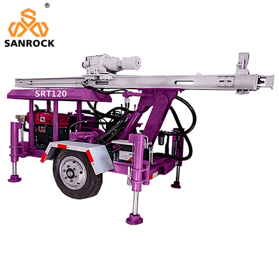 Calidad  Small Portable Water Well Drilling Rig Hydraulic Trailer Mounted Water Drilling Rigs Fábrica