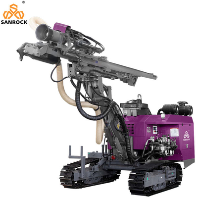 Calidad  Top Hammer Hard Rock Mining Hydraulic DTH Drill Rig with 22kw Max.Impulse Power Fábrica