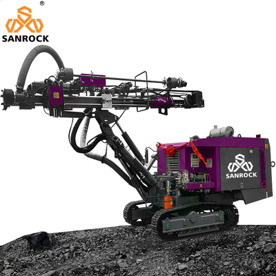 8900*2250*2650MM Máquina de perforación hidráulica Velocidad de desplazamiento 1,5-3 km/h para perforación de agujeros de explosión en rocas mineras