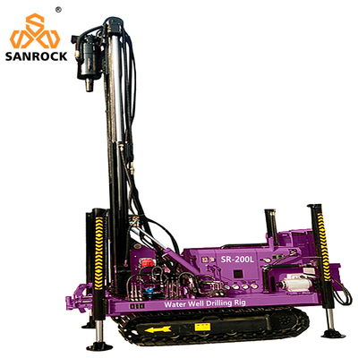 Fuerza de elevación 15T Rastreador de agua de pozo de perforación Rig de perforación hidráulica máquina de perforación con motor Yuchai