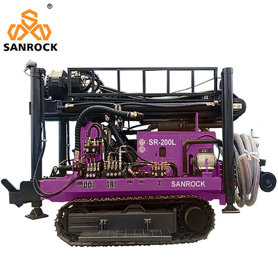 Fuerza de elevación 15T Rastreador de agua de pozo de perforación Rig de perforación hidráulica máquina de perforación con motor Yuchai