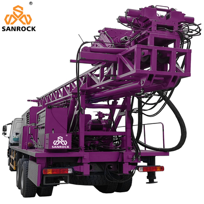 Taladro montado camión Rig With Mud Pump del pozo de agua profunda el 1000m