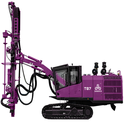 Perforación superior minera Rig Hydraulic Borehole Drilling Equipment de la correa eslabonada del martillo