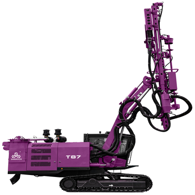 Martillo superior minero que perfora la plataforma de perforación de la correa eslabonada de Rig Hydraulic Rotary Blast Hole