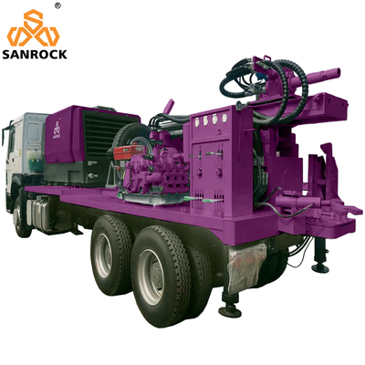Máquina de perforación de pozos de aguas profundas Camión de perforación hidráulica