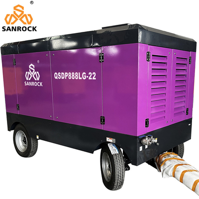 SANROCK compressor de aire de tornillo de alta presión máquina de minería precio