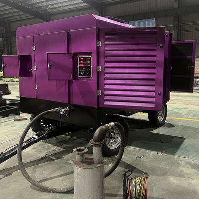 Compresor de aire de tornillo portátil Potencia de la máquina 194kw Compresor de aire de tornillo de minería Compresor de aire diesel