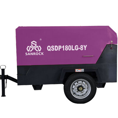 Compresor de aire de tornillo giratorio pequeño de alto rendimiento Compresor de aire móvil tipo tornillo