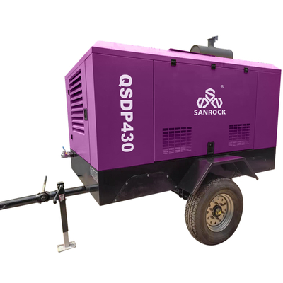 Máquina de compresión de aire de mini tornillo para minería portátil motor diesel compressor de aire de tornillo
