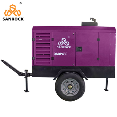 Máquina de compresión de aire de mini tornillo para minería portátil motor diesel compressor de aire de tornillo