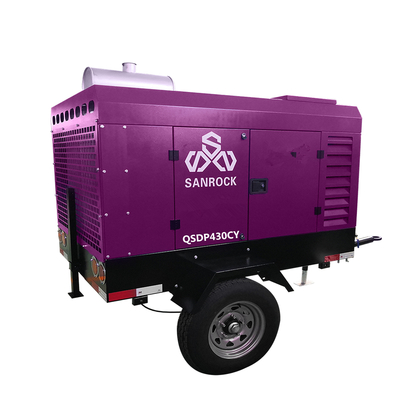 Máquina de compresión de aire de mini tornillo para minería portátil motor diesel compressor de aire de tornillo