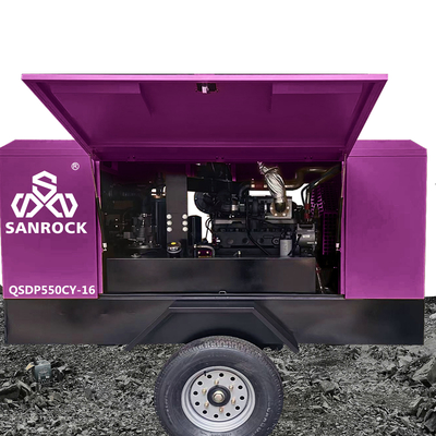 Máquina de compresión de aire de tornillo diesel de alta presión para minería