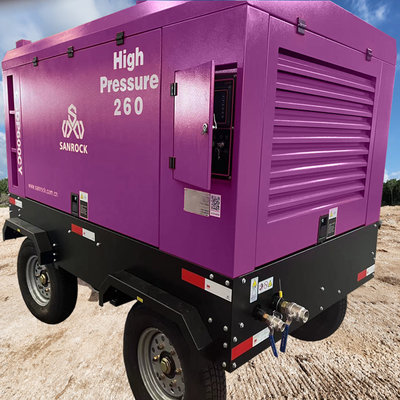 Fabricante Compresor de aire de tornillo Minería Motor diesel Compresor de aire de tornillo Máquina