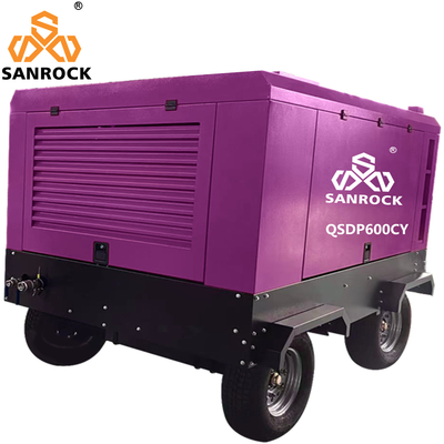 Fabricante Compresor de aire de tornillo Minería Motor diesel Compresor de aire de tornillo Máquina