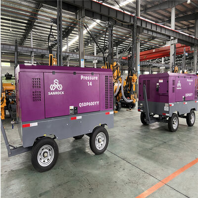 Compresor de aire de tornillo 2 ruedas Compresor de aire de alta presión Máquina Compresor de aire pequeño