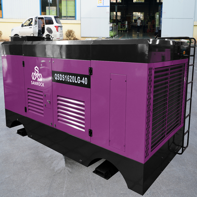 Máquina de compresión de aire de tornillo diesel de alta presión 40 bar para pozo de agua
