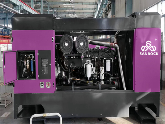 Motor diesel de pozo de agua de 588 kW Equipo de compresión de aire de tornillo