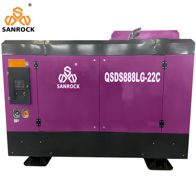 Compresor de aire de tornillo máquina portátil de 194kw motor diésel de minería compressor de aire de tornillo