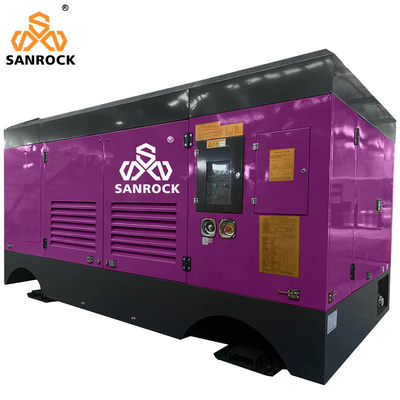 221KW máquina de compresión de aire de tornillo diesel de alta presión agua bien compressor de aire de tornillo