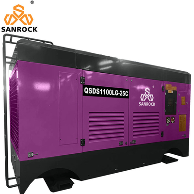 Compresor de aire de tornillo máquina portátil de 194kw motor diésel de minería compressor de aire de tornillo