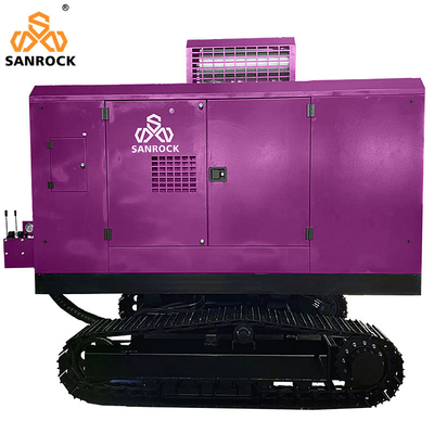 Rueda de acero Diesel compresor de aire de tornillo Minería de alta presión máquina compressor de aire de tornillo