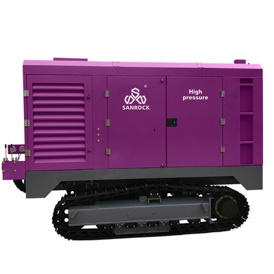 Compresor de aire de acero de rastreo máquina de minería tornillo de aire de compresión de aire diesel