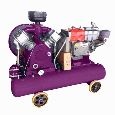 Compresor de pistón giratorio con cinturón accionado Compresor de aire industrial máquina Compresores de aire móviles para la venta