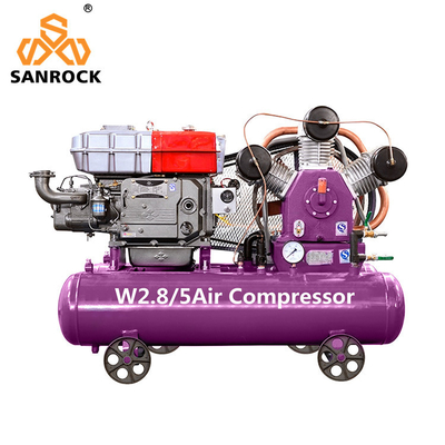 Compresor de aire de pistón Compresor de aire portátil Máquina diesel Compresor de aire industrial