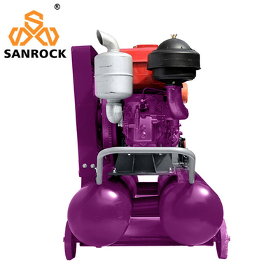 Máquina de compresión de aire recíproca con motor diésel portátil Mini compressor de aire de pistón