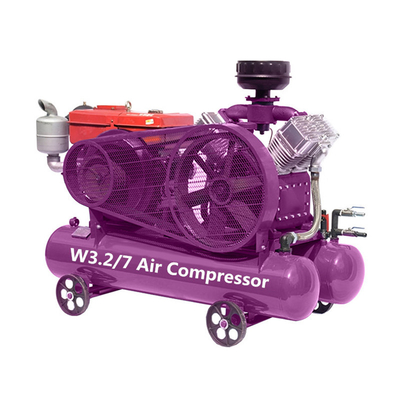 Mini compresor de aire portátil 11KW / 15KW / 18.5KW / 22KW Compresor de aire de pistón impulsado por cinturón de la máquina industrial