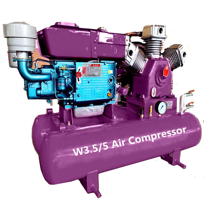 Mini compresor de aire portátil 11KW / 15KW / 18.5KW / 22KW Compresor de aire de pistón impulsado por cinturón de la máquina industrial