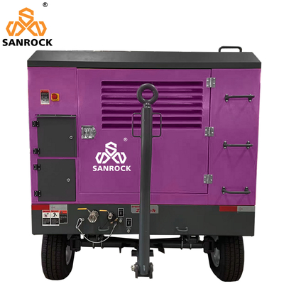 Compresor de aire de tornillo compacto para minería Aire o agua refrigerados 10.3 150 bar psi