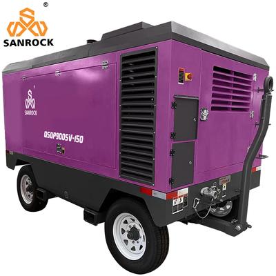 Compresor de aire de tornillo compacto para minería Aire o agua refrigerados 10.3 150 bar psi