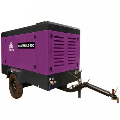 G2*1 G3/4*1 Compresor de aire de tornillo giratorio con motor diésel