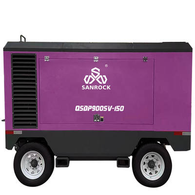 Compresor de aire de tornillo compacto para minería Aire o agua refrigerados 10.3 150 bar psi