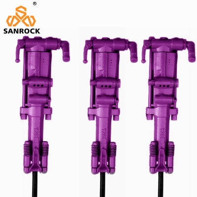 650 x 240 x 202 mm Máquina de perforación de roca de piernas de aire jack martillo portátil para obras de construcción
