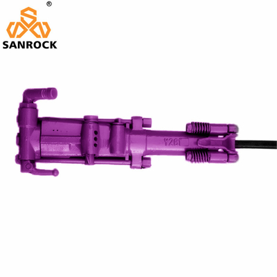 650 x 240 x 202 mm Máquina de perforación de roca de piernas de aire jack martillo portátil para obras de construcción