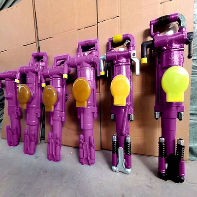 Máquina de perforación de roca de mano Jack Hammer Air Leg Minería Perforación de roca neumática pequeña