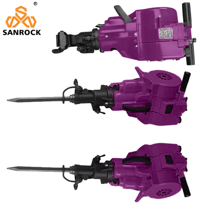 27KG Perforación de roca de gasolina de mano Jack Hammer Máquina de perforación de roca de combustión interna para la construcción 746*315*229mm