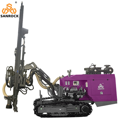 Top Hammer Hard Rock Mining DTH de perforación hidráulica con 22kw de potencia máxima.