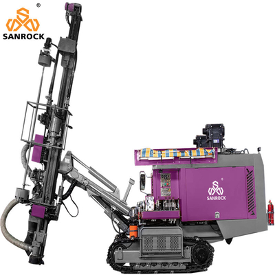 8900*2250*2650MM Máquina de perforación hidráulica Velocidad de desplazamiento 1,5-3 km/h para perforación de agujeros de explosión en rocas mineras
